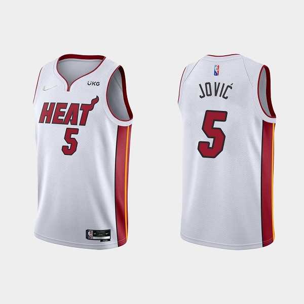 Miami Heat #5 Nikola Jovic 2022 White Stitched Basketball Jersey Dzhi,We sell and wholesale Miami Heat #5 Nikola Jovic 2022 White Stitched Basketball Jersey Dzhi on line form chian!